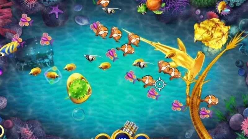 Cá và sinh vật biển xuất hiện theo đàn trong game